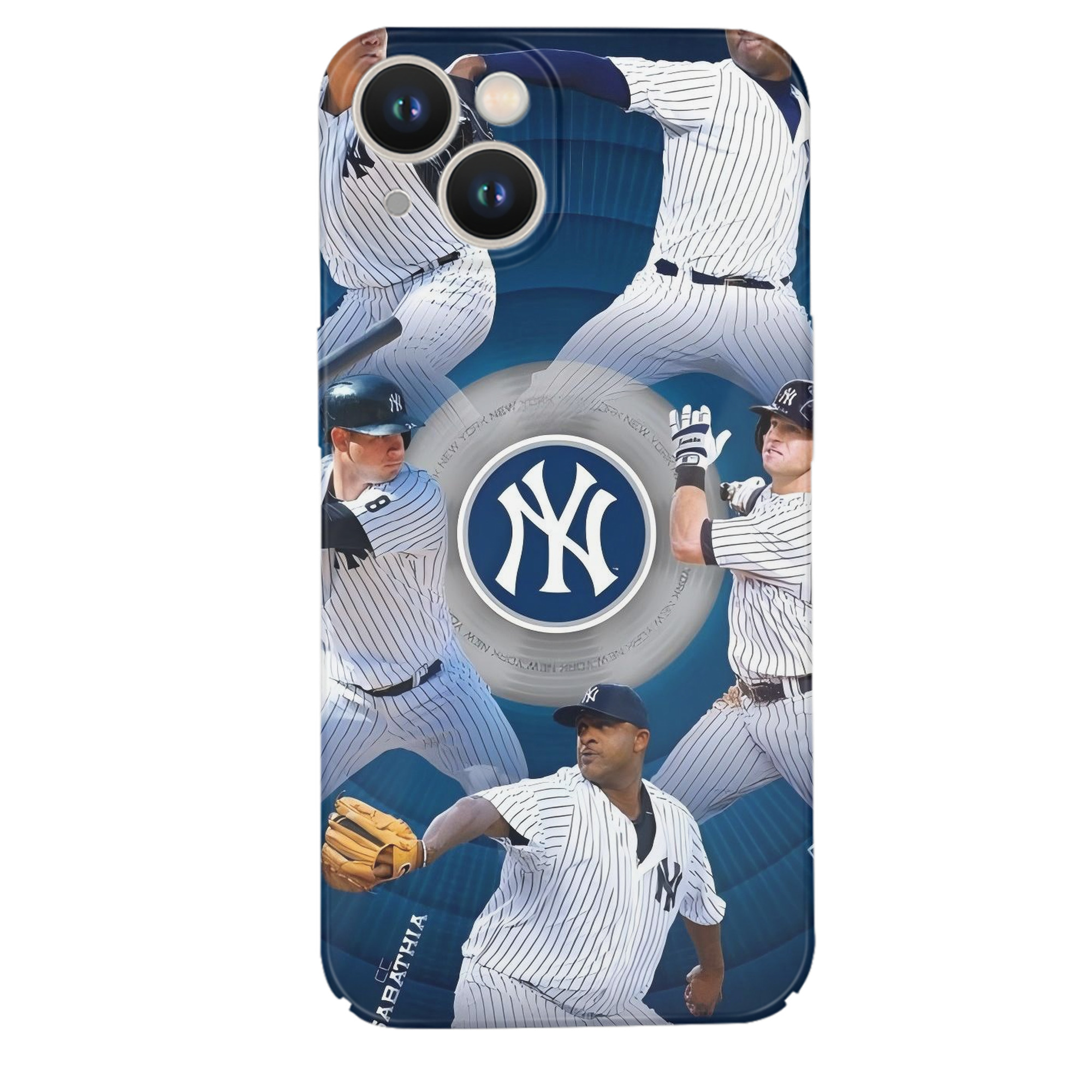 New York Yankees 222 IPhone 14 Series Full-Cover Hard Case – Shockproof With Raised Camera Protection – Precise Cutouts, Wireless Charging Compatible – Durable, Anti-Yellowing, Easy To Clean